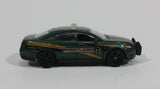 2014 Matchbox Heroic Rescue Ford Police Interceptor Dark Green Die Cast Car Toy Police Emergency Vehicle - Treasure Valley Antiques & Collectibles