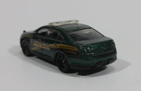 2014 Matchbox Heroic Rescue Ford Police Interceptor Dark Green Die Cast Car Toy Police Emergency Vehicle - Treasure Valley Antiques & Collectibles