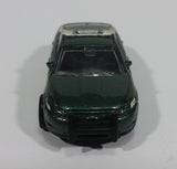 2014 Matchbox Heroic Rescue Ford Police Interceptor Dark Green Die Cast Car Toy Police Emergency Vehicle - Treasure Valley Antiques & Collectibles