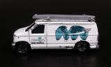 2000 Matchbox Space Explorer Ford Panel Van White Die Cast Car Vehicle - Treasure Valley Antiques & Collectibles