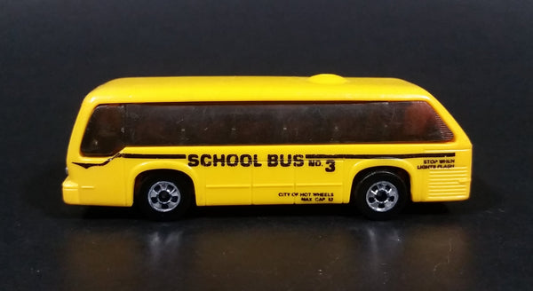 1988 Hot Wheels Rapid Transit School Bus No. 3  Yellow Die Cast Toy Vehicle - Treasure Valley Antiques & Collectibles