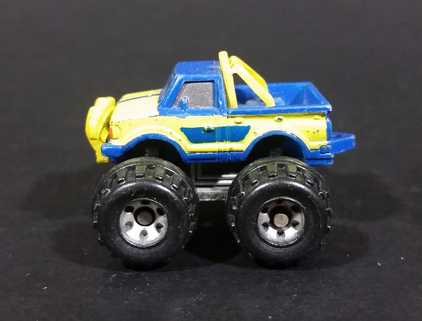 1987 LTGI Galoob Micro Machines Off Road Pickup Datsun Monster Truck Yellow Blue - Treasure Valley Antiques & Collectibles