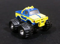 1987 LTGI Galoob Micro Machines Off Road Pickup Datsun Monster Truck Yellow Blue - Treasure Valley Antiques & Collectibles