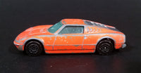 1970s Corgi Juniors Ford GT 70 Orange Die Cast Toy Car Vehicle - Opening Hood Rear Mounted Engine - Treasure Valley Antiques & Collectibles