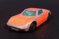 1970s Corgi Juniors Ford GT 70 Orange Die Cast Toy Car Vehicle - Opening Hood Rear Mounted Engine - Treasure Valley Antiques & Collectibles