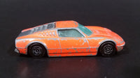 1970s Corgi Juniors Ford GT 70 Orange Die Cast Toy Car Vehicle - Opening Hood Rear Mounted Engine - Treasure Valley Antiques & Collectibles