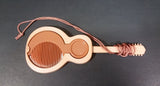 Vintage Avon Acoustic Guitar Shaped Comb & Mirror Comb Brown Tan Plastic - Treasure Valley Antiques & Collectibles