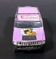 2002 Maisto Ultimate Marvel Thing Hummer H2 Purple Die Cast Toy Truck SUV Vehicle - Treasure Valley Antiques & Collectibles