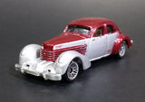 2005 Hot Wheels 1936 Cord Metalflake Burgundy & Silver Die Cast Toy Hot Rod Car Vehicle - Treasure Valley Antiques & Collectibles