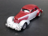 2005 Hot Wheels 1936 Cord Metalflake Burgundy & Silver Die Cast Toy Hot Rod Car Vehicle - Treasure Valley Antiques & Collectibles