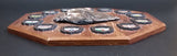 Vintage A & F Canada Native Aboriginal Chief w/ Provinces & Territories Wood Plaque Wall Hanging - Treasure Valley Antiques & Collectibles