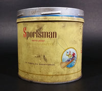 1960s Sportsman Extra Mild Cigarette Tobacco Tin No Lid has Grease marks