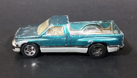 1995 Hot Wheels Dodge Ram 1500 Pickup Truck Metalflake Green Die Cast Toy Car Vehicle - Treasure Valley Antiques & Collectibles