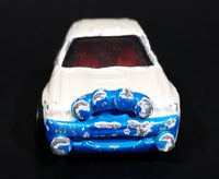 1998 Hot Wheels First Editions Ford Escort Rally #8 Metalflake White & Blue Die Cast Toy Car Vehicle - Treasure Valley Antiques & Collectibles