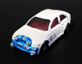 1998 Hot Wheels First Editions Ford Escort Rally #8 Metalflake White & Blue Die Cast Toy Car Vehicle - Treasure Valley Antiques & Collectibles