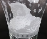 Collectible Libbey Enjoy Coca-Cola Coke Santa Claus Soda Pop Beverage Clear Glass Cup - Treasure Valley Antiques & Collectibles