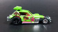 2012 Hot Wheels Demolition Derby Greased Gremlin Lime Green Die Cast Toy Car Vehicle - Treasure Valley Antiques & Collectibles