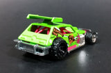 2012 Hot Wheels Demolition Derby Greased Gremlin Lime Green Die Cast Toy Car Vehicle - Treasure Valley Antiques & Collectibles