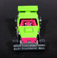 2012 Hot Wheels Demolition Derby Greased Gremlin Lime Green Die Cast Toy Car Vehicle - Treasure Valley Antiques & Collectibles