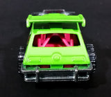 2012 Hot Wheels Demolition Derby Greased Gremlin Lime Green Die Cast Toy Car Vehicle - Treasure Valley Antiques & Collectibles