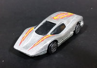 1985 Hot Wheels Large Charge Silver Bullet Metallic Silver Die Cast Toy Car Vehicle - Treasure Valley Antiques & Collectibles