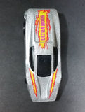 1985 Hot Wheels Large Charge Silver Bullet Metallic Silver Die Cast Toy Car Vehicle - Treasure Valley Antiques & Collectibles