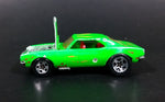 1996 Hot Wheels 1967 Chevrolet Camaro Bright Green Die Cast Toy Car Vehicle w/ Opening Hood - Treasure Valley Antiques & Collectibles