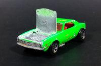 1996 Hot Wheels 1967 Chevrolet Camaro Bright Green Die Cast Toy Car Vehicle w/ Opening Hood - Treasure Valley Antiques & Collectibles