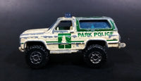 1996 Matchbox 4x4 Chevy Blazer Park Police Truck SUV Tan & Green Die Cast Toy Car Vehicle - Treasure Valley Antiques & Collectibles