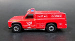 1982 Hot Wheels Flying Colors Rescue Ranger Red Fire Truck Die Cast Toy Car Vehicle - BW - Blue Lights - Treasure Valley Antiques & Collectibles