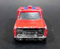 1982 Hot Wheels Flying Colors Rescue Ranger Red Fire Truck Die Cast Toy Car Vehicle - BW - Blue Lights - Treasure Valley Antiques & Collectibles