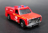 1982 Hot Wheels Flying Colors Rescue Ranger Red Fire Truck Die Cast Toy Car Vehicle - BW - Blue Lights - Treasure Valley Antiques & Collectibles