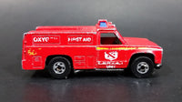 1982 Hot Wheels Flying Colors Rescue Ranger Red Fire Truck Die Cast Toy Car Vehicle - BW - Blue Lights - Treasure Valley Antiques & Collectibles