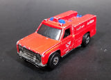 1982 Hot Wheels Flying Colors Rescue Ranger Red Fire Truck Die Cast Toy Car Vehicle - BW - Blue Lights - Treasure Valley Antiques & Collectibles