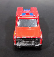 1982 Hot Wheels Flying Colors Rescue Ranger Red Fire Truck Die Cast Toy Car Vehicle - BW - Blue Lights - Treasure Valley Antiques & Collectibles