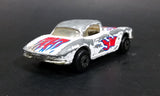 1982 Matchbox 1962 Chevrolet Corvette #39 White w/ Red Blue Flames Die Cast Toy Car Vehicle - Treasure Valley Antiques & Collectibles