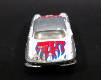 1982 Matchbox 1962 Chevrolet Corvette #39 White w/ Red Blue Flames Die Cast Toy Car Vehicle - Treasure Valley Antiques & Collectibles