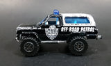 1997 Matchbox 4x4 Chevy Blazer Police Off Road Patrol Truck SUV Black & White Die Cast Toy Car Vehicle