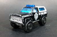 1997 Matchbox 4x4 Chevy Blazer Police Off Road Patrol Truck SUV Black & White Die Cast Toy Car Vehicle