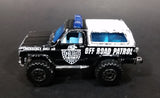 1997 Matchbox 4x4 Chevy Blazer Police Off Road Patrol Truck SUV Black & White Die Cast Toy Car Vehicle