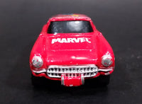 2003 Maisto Marvel 1957 Chevrolet Corvette Captain Marvel Red Die Cast Toy Car Vehicle - Treasure Valley Antiques & Collectibles