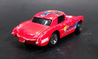 2003 Maisto Marvel 1957 Chevrolet Corvette Captain Marvel Red Die Cast Toy Car Vehicle - Treasure Valley Antiques & Collectibles