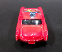 2003 Maisto Marvel 1957 Chevrolet Corvette Captain Marvel Red Die Cast Toy Car Vehicle - Treasure Valley Antiques & Collectibles