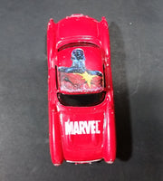 2003 Maisto Marvel 1957 Chevrolet Corvette Captain Marvel Red Die Cast Toy Car Vehicle - Treasure Valley Antiques & Collectibles