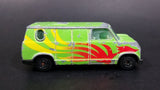 Vintage Yatming Ford Econoline E-150 Van Green w/ Red and Yellow Graphics Die Cast Toy Car Vehicle - Treasure Valley Antiques & Collectibles