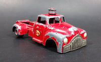 Rare 1950s Vilmer Chevy Esso Oil Gas Stations Red Fuel Transport Truck Die Cast Toy Vehicle - Treasure Valley Antiques & Collectibles