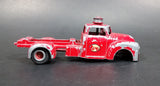 Rare 1950s Vilmer Chevy Esso Oil Gas Stations Red Fuel Transport Truck Die Cast Toy Vehicle - Treasure Valley Antiques & Collectibles