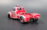 Rare 1950s Vilmer Chevy Esso Oil Gas Stations Red Fuel Transport Truck Die Cast Toy Vehicle - Treasure Valley Antiques & Collectibles