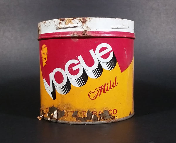 Vintage Vogue Mild 200g Tobacco Tin Canister English and French - Treasure Valley Antiques & Collectibles