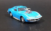 Maisto All Stars Elite Transport 1969 Chevrolet Corvette Stingray Blue Die Cast Toy Car Vehicle - Treasure Valley Antiques & Collectibles